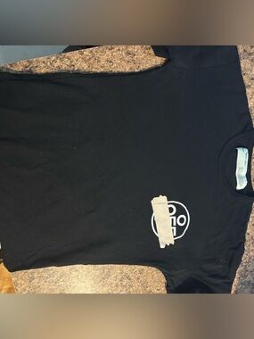 VLONE Black Short Sleeve Tee with White Logo